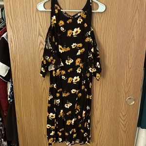 Xhilaration Floral Cold Shoulder Dress